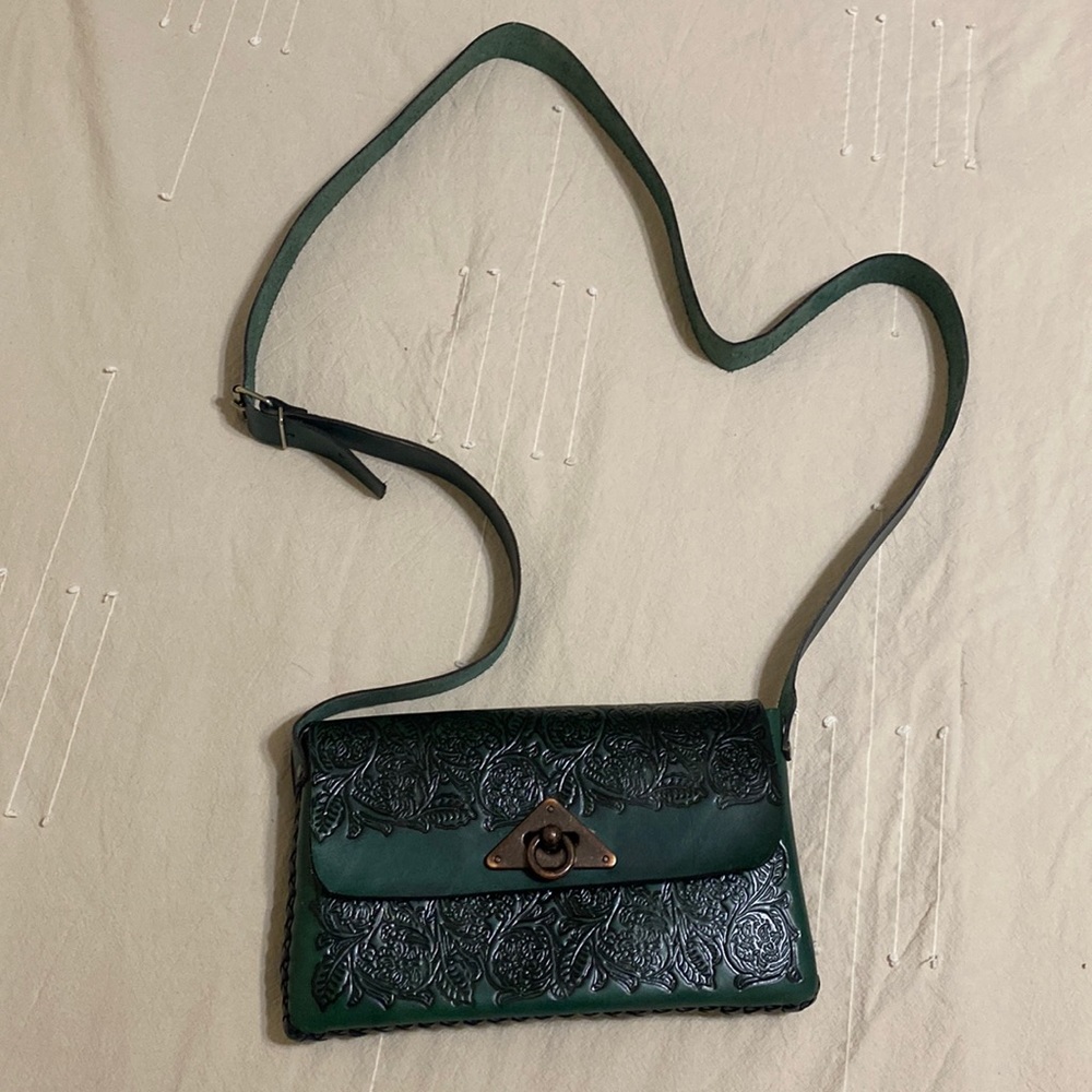 Green Leather Purse
